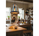 Galvanized Open Weave INDUSTRIAL Pendant Light