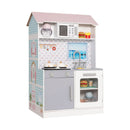 2-In-1 Double Sided Kids Kitchen Playset and Dollhouse with Furniture by LJGDeals