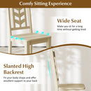 Kitchen Side Dining Chair Set of 2 with Rubber Wood Frame by LJGDeals