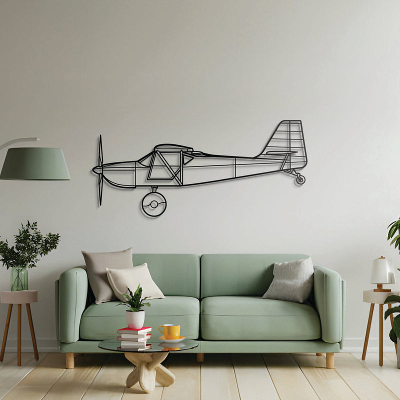 Kitfox 5 Metal Aircraft Wall Art - NCP0182