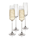 Reserve Julien Crystal Flute Glasses Set of 4 by Viski