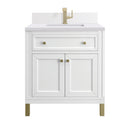 James Martin Chicago 30" Single Bathroom Vanity, Glossy White