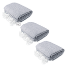 Solid Grey Mexican Blanket