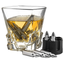 Whiskey Stones Bullets Stainless Steel Premium Barware Gift Elegant Drinkware Collection by The Wine Savant