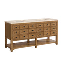 James Martin Malibu 72" Double Bathroom Vanity, Amber Birch