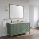 James Martin Chicago 60" Single Bathroom Vanity, Smokey Celadon