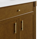 James Martin Bellshire 84" Double Bathroom Vanity, Honey Oak