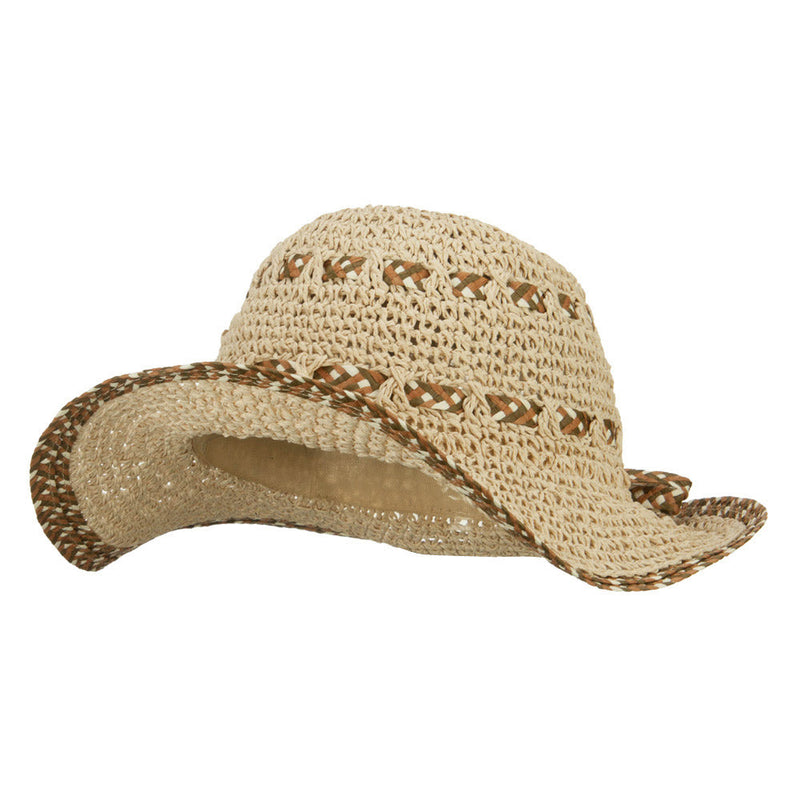 Women's Toyo Braid Floppy Wide Brim Hat