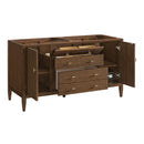 James Martin Myrrin 60" Double Bathroom Vanity, Mid-Century Walnut