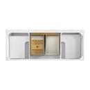 James Martin Breckenridge 60" Double Bathroom Vanity, Bright White