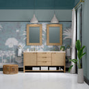 James Martin Solene 72" Double Bathroom Vanity, Seaside Oak
