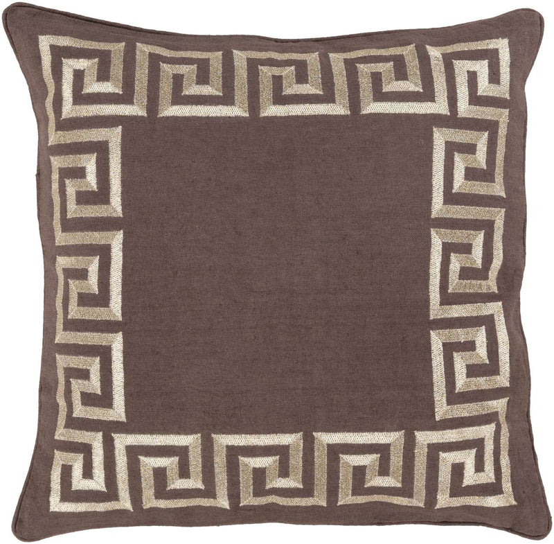 Ponte Dark Brown Pillow Cover