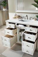James Martin Bristol 48" Single Bathroom Vanity, Bright White