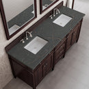 James Martin Brittany 72" Double Bathroom Vanity, Burnished Mahogany