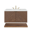 James Martin Marcello 36" Floating Single Bathroom Vanity, Chestnut