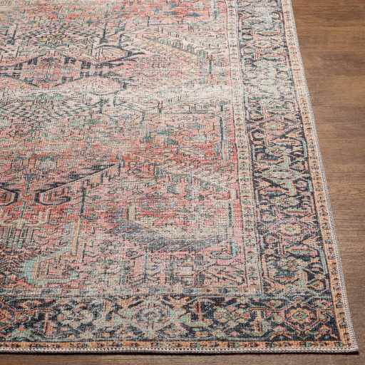 Dunsha Vintage Flat Pile Washable Rug