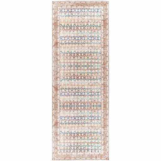 Maligaya Vintage Flat Pile Washable Rug