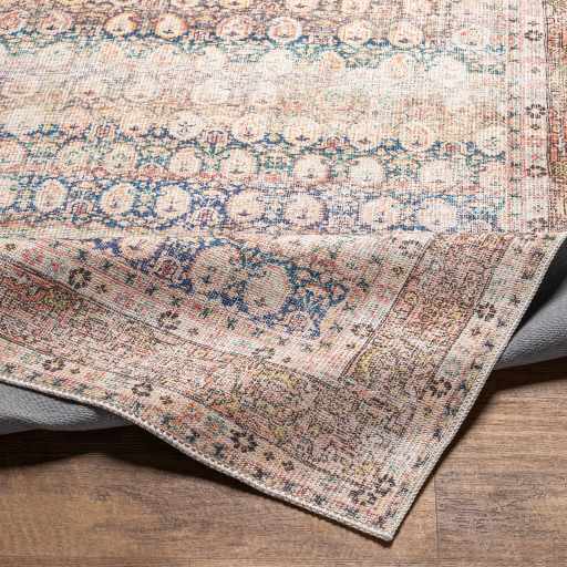 Maligaya Vintage Flat Pile Washable Rug