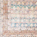 Rust Maligaya Distressed Washable Area Rug