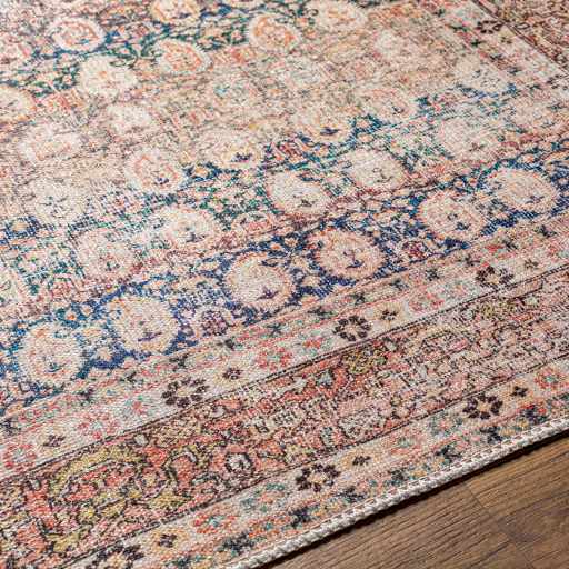 Rust Maligaya Distressed Washable Area Rug, photo 14 of 22