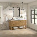 James Martin Breckenridge 60" Single Bathroom Vanity, Light Natural Oak