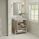 James Martin Breckenridge 30" Single Bathroom Vanity, Whitewashed Oak