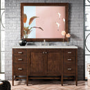 James Martin Addison 60" Single Bathroom Vanity, Mid-Century Acacia