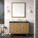 James Martin Laurent 48" Dual Mount Single Bathroom Vanity, Light Natural Oak