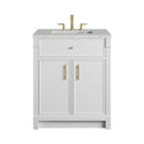 James Martin Bellshire 30" Single Bathroom Vanity, Bright White
