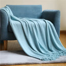 GobekUsa Knitted Cashmere Siesta Blanket - Soft Sofa Throw & Bedding Blanket
