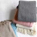 GobekUsa Knitted Cashmere Siesta Blanket - Soft Sofa Throw & Bedding Blanket