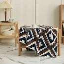 GobekUsa Knitted Geometric Quilt Blanket – Soft & Cozy Home Decor Blanket
