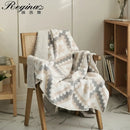 GobekUsa Knitted Geometric Quilt Blanket – Soft & Cozy Home Decor Blanket