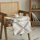 GobekUsa Knitted Geometric Quilt Blanket – Soft & Cozy Home Decor Blanket