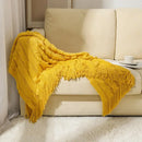GobekUsa Knitted Geometric Throw Blanket