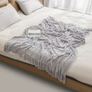 GobekUsa Knitted Geometric Throw Blanket