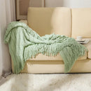 GobekUsa Knitted Geometric Throw Blanket