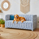 Boho Indigo Blue Slipcover – Compatible with IKEA Knopparp Sofa (3-Seater)