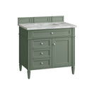 James Martin Brittany 36" Single Bathroom Vanity, Smokey Celadon