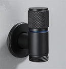 Knurled black copper brass washing machine faucet laundry room by Decorbites