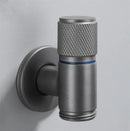 Knurled black copper brass washing machine faucet laundry room by Decorbites