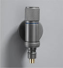 Knurled black copper brass washing machine faucet laundry room by Decorbites
