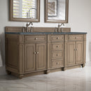 James Martin Bristol 72" Double Bathroom Vanity, Whitewashed Walnut