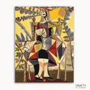 Kobieta Siedząca W Ogrodzie - Pablo Picasso