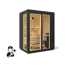 Kohler C1 Indoor Graphite Gray Freestanding Alcove Design Sauna Kit (SAK93182)
