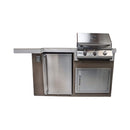 KoKoMo Grills Mini Maui 6FT BBQ Island With LED Lights, Built-In BBQ And Refrigerator [Made-To-Order] (SAK53828) by SAKSBY WHOLESALE