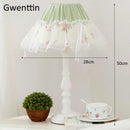 GobekUsa Korean Lace Princess Table Lamp for Kids Room, Bedroom, Bedside - Modern Light