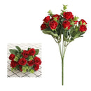 Korean style pink & white artificial roses bouquet living room decor by Decorbites