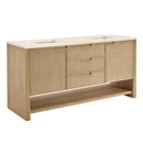 James Martin Solene 72" Double Bathroom Vanity, Seaside Oak