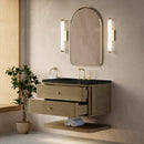 James Martin Allamari 36" Floating Single Bathroom Vanity, Dune Mist